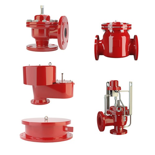 Предохранительный/вакуумный клапан PROTEGO DZ-T с огнепреградителем